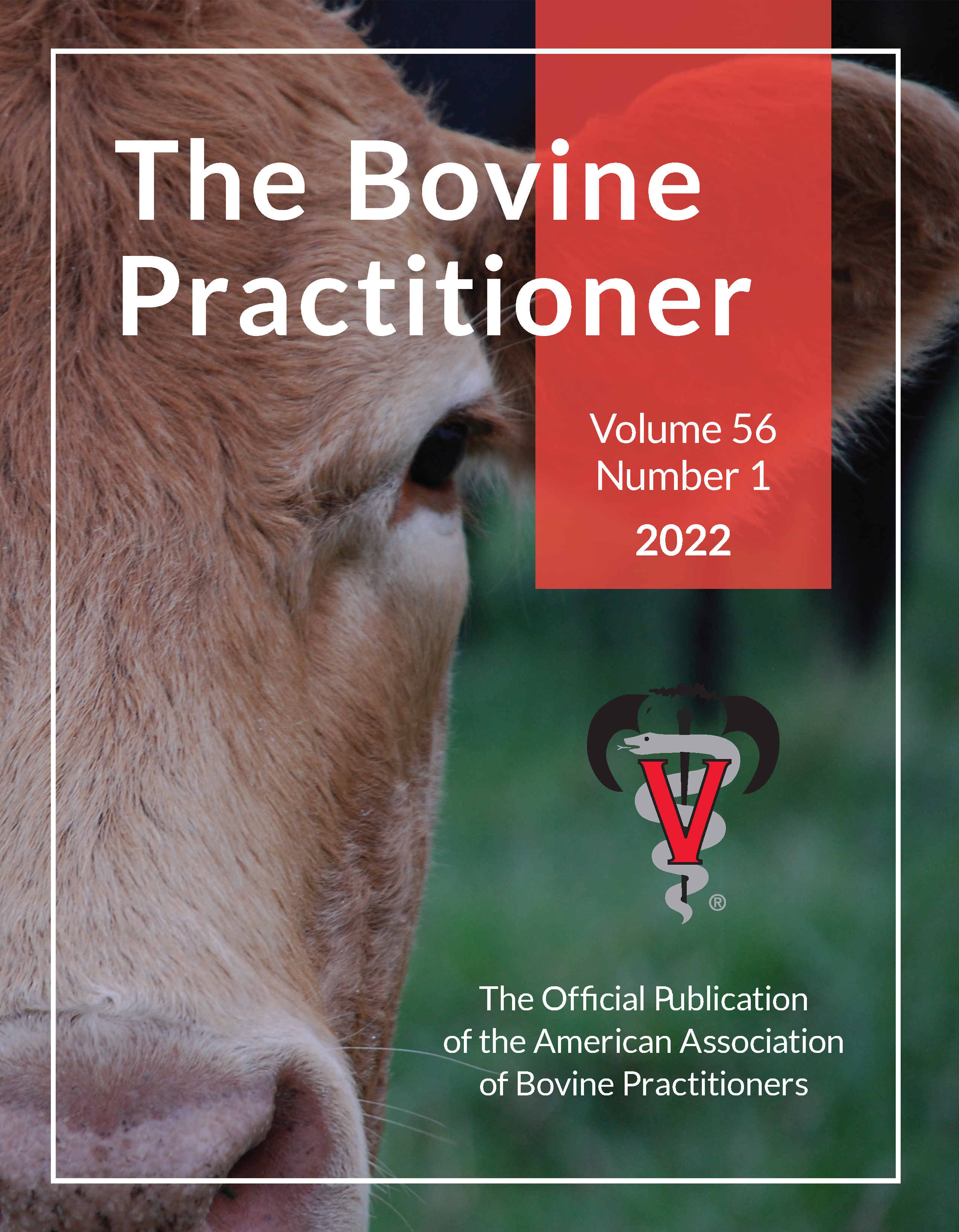 Cover image of 56th Volume, No. 1 of The Bovine Practitioner