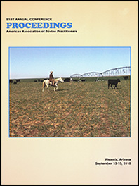 Cover image of the 51st Conference Proceedings: A man riding on a pale horse herding cattle on a semi-arid pasture