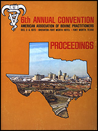 Cover image of the Proceedings of the 6th Annual Convention: Image of a Fort Worth Skyline in the shape of Texas on the organge cover.