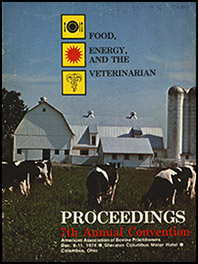 Cover image of the Proceedings of the 7th Annual Convention: Cover image is of several cows grazing in a field in front of a barn and silos.