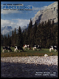 Cover image of the Proceedings of the 21st Annual Convention: Cover image is a photo of cattle grazing alongside a river with pine trees and a mountain range in the background. Journal title is written in the upper left corner and conference information in the lower right.